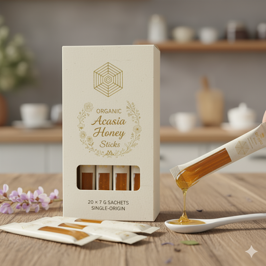 Organic Acacia Honey Sticks